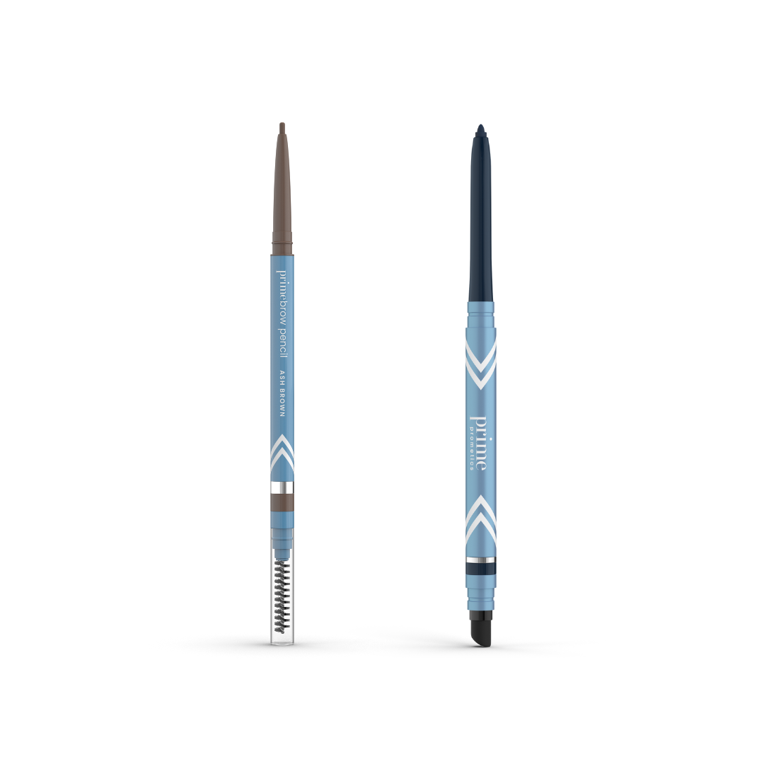 PrimeBrow Pencil + PrimeEyes Glide Eyeliner