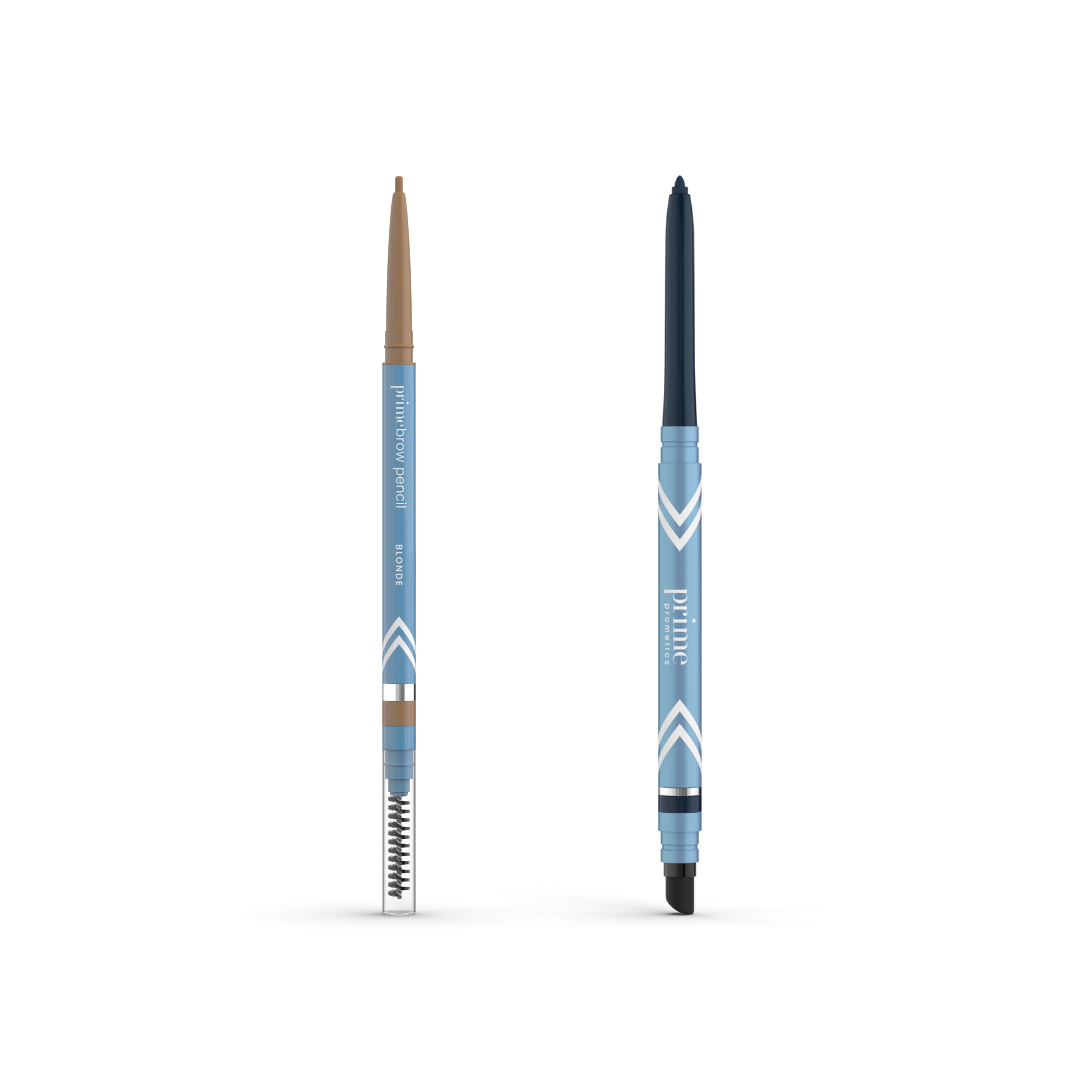 PrimeBrow Pencil + PrimeEyes Glide Eyeliner